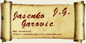 Jasenko Garović vizit kartica